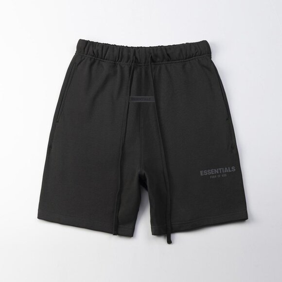 Fear of God Essentials Black Athletic Shorts - Picture 1 of 1